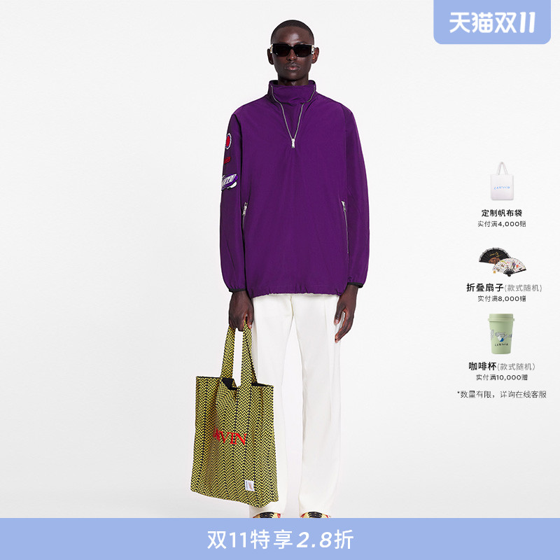 男士立领拉链抽绳夹克