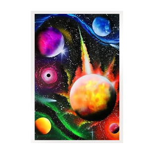 乐木印家喷漆画专用纸创意油漆喷画纸星空喷漆画画涂鸦纸材料工具