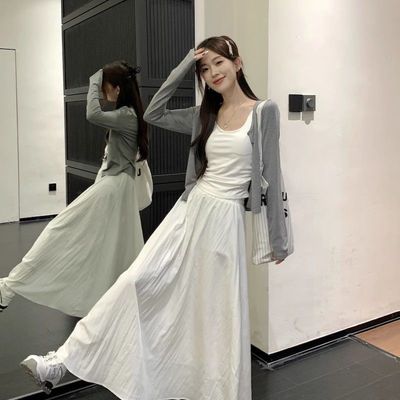 温柔风半身裙高级感穿搭套装长裙