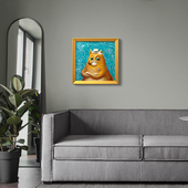 玩作数字油画DIY手绘立体浮雕填色涂色画颜色填充丙烯现代装 饰画