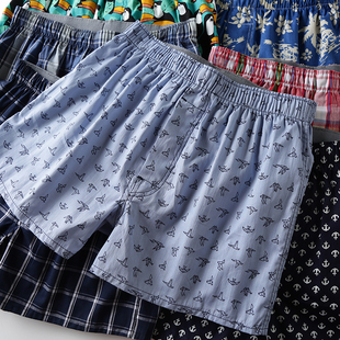 独立包装 四角裤 外贸原单尾货 居家睡裤 休闲纯棉短裤 男阿罗裤