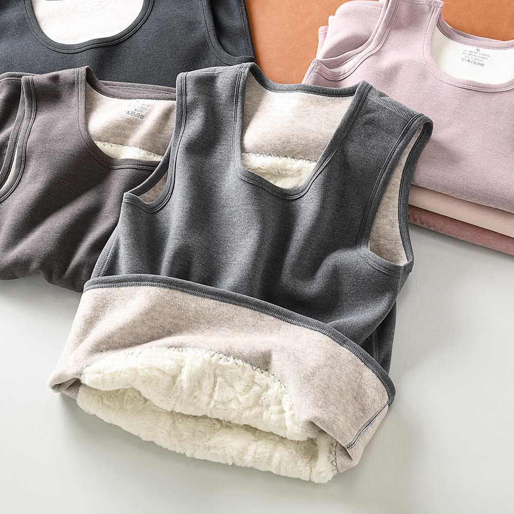 男女同款加绒保暖马甲背心