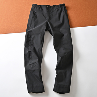 鸟家户外高端全身压胶防水硬壳冲锋裤男士潮流宽松直筒休闲裤长裤
