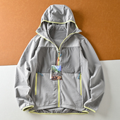 塔子平替款 格纹立体绒秋冬男士 防风保暖百搭户外抓绒衣软壳外套