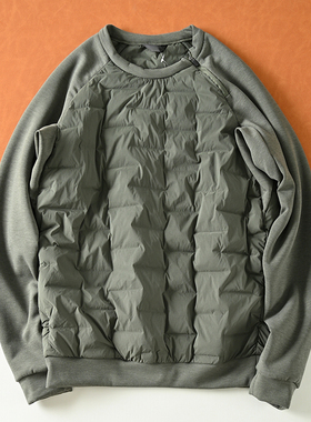 户外飞禽鸟款 无缝压胶绗缝C棉秋冬男士加厚保暖棉衣棉服夹棉卫衣