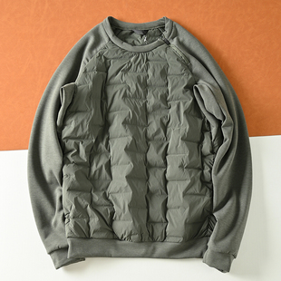 户外飞禽鸟款 无缝压胶绗缝C棉秋冬男士加厚保暖棉衣棉服夹棉卫衣