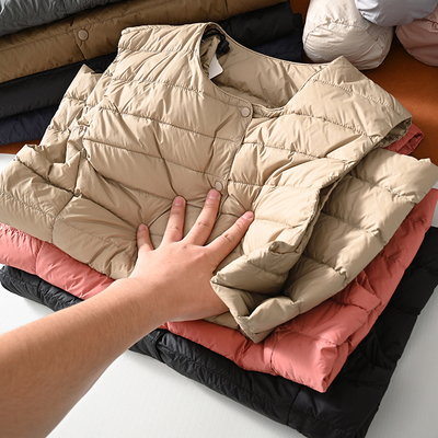 男女款羽绒马甲背心外套V领