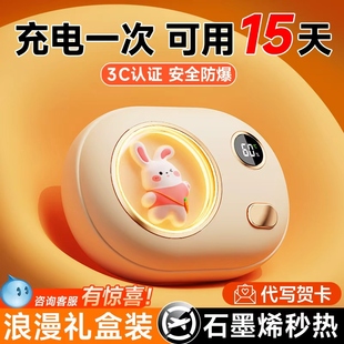 2025新款 学生儿童生日礼物便携可爱女生usb暖宝宝神器米3c认证 暖手宝充电二合一迷你小随身携带自发热手握式