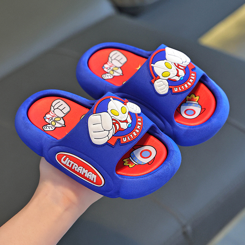 奥特曼儿童凉拖鞋夏季男童卡通室内居家鞋中大童防滑软底小孩拖鞋