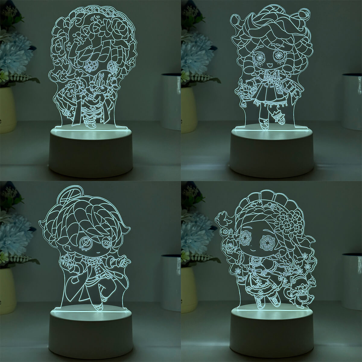 第五人格周边小夜灯小女孩园丁佣兵记者手办玩偶桌面摆件生日礼物