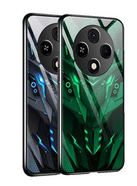黑色战士适用oppoa3pro手机壳a2m男a11x新款A9炫酷a35夜光玻璃a7x全包A1PRO防摔a36高级a5硅胶a39潮a32套a83