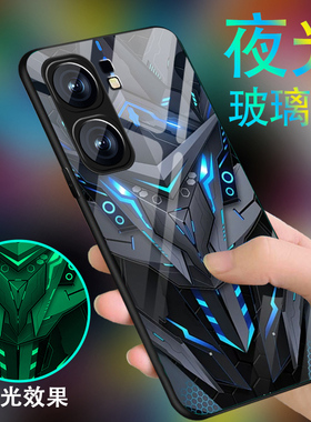 黑色战士适用vivoiqooneo9手机壳男neo7新款iQOOneo8pro炫酷Neo6se玻璃neo3全包Neo5活力版防摔855竞速版潮套