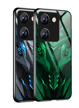 黑色战士适用于魅族21手机壳meizu20男17pro新款18x炫酷16XS夜光玻璃18spro高级16thplus全包防摔硅胶保护套