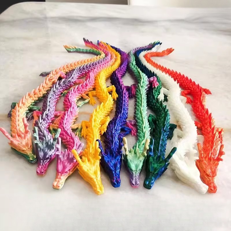 3D打印龙关节可动创意夜市摆摊地推玩具学生奖励小礼品儿童小礼物