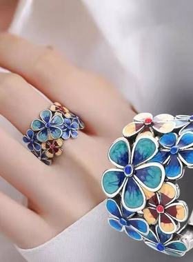 小众设计复古民族风高级感指环