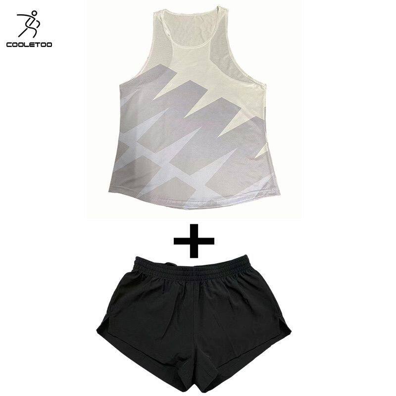 可定制田径训练爆款套装体育男女马拉松跑步运动服体考比赛服背心
