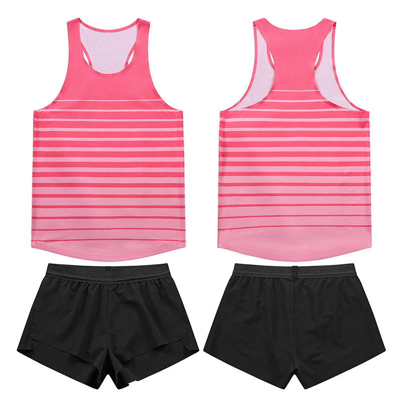 短跑田径套装体考男女训练马拉松跑步体育跑步短裤运动背心比赛服