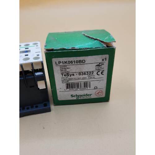 接触器 LP1K0610BD 24Vdc  DIN 导轨 690VAC 6A 3