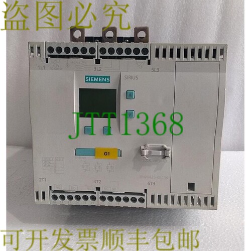 原装供应3RW4435-6BC34 SIRIUS 软启动器 460 V 时的值（无包装盒