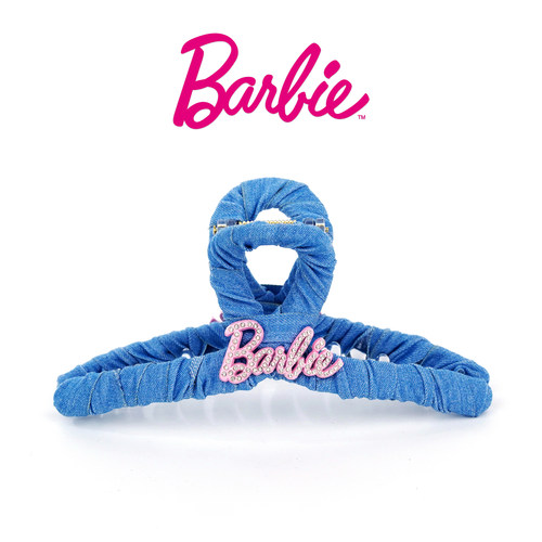 牛仔布发夹发饰女高级新款抓夹