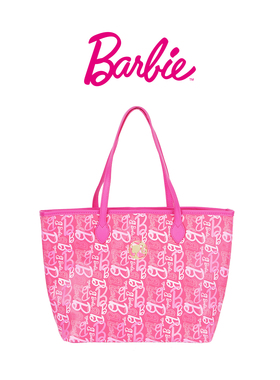 Barbie芭比官方正品旅行背包粉色女托特包大容量单肩包腋下包时尚