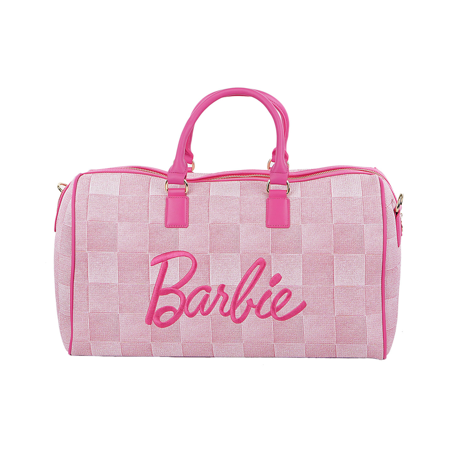 Barbie芭比官方正品粉色女包刺绣女生旅行大容量手提包斜挎包礼物