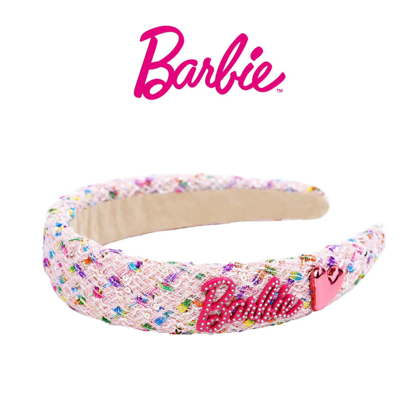Barbie芭比官方正品小香风发箍头饰女高颅顶头箍发饰洗脸百搭新款