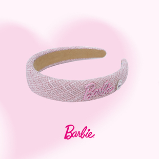 Barbie芭比官方正品 发箍头饰女童高颅顶头箍发饰儿童小香风百搭