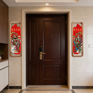 门神门贴2026新款镇宅磁吸春节大门过年单门关羽张飞秦叔宝尉迟恭