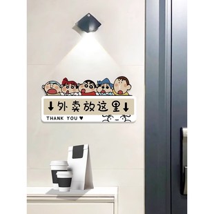 家有恶犬请勿敲门挂牌宝宝在睡觉告示牌外卖放这里指示牌快递放门口不要打电话按门铃创意亚克力温馨提示定制