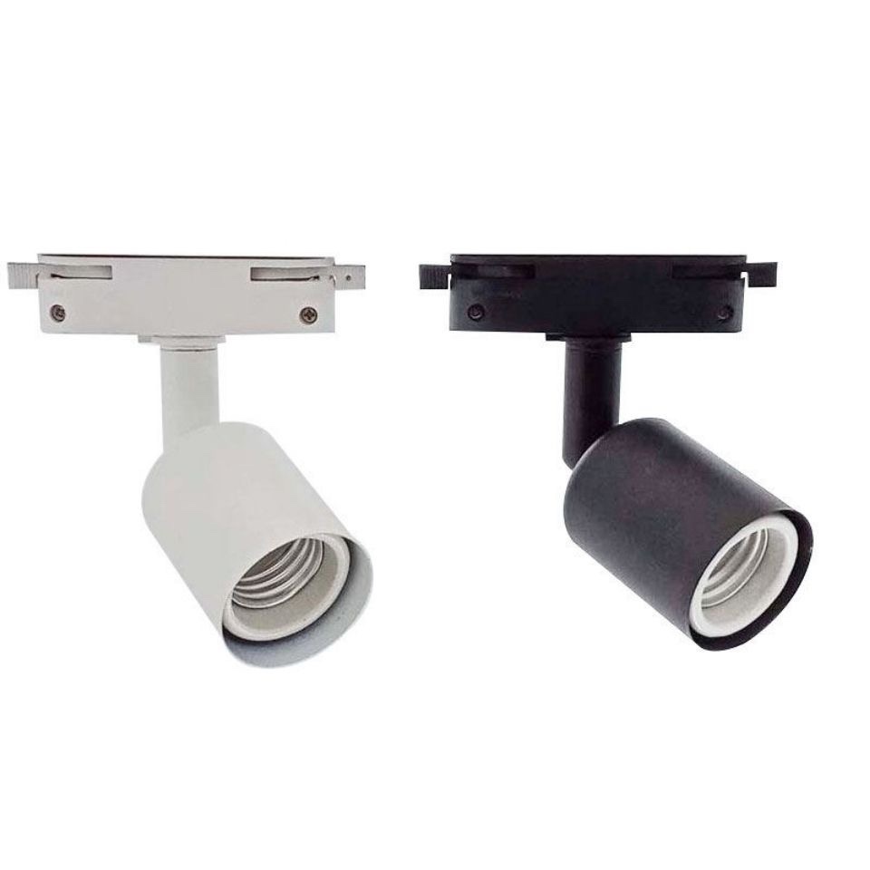 可调节二线轨道灯头座植物补光灯筒射灯块根龙舌兰植物架灯轨