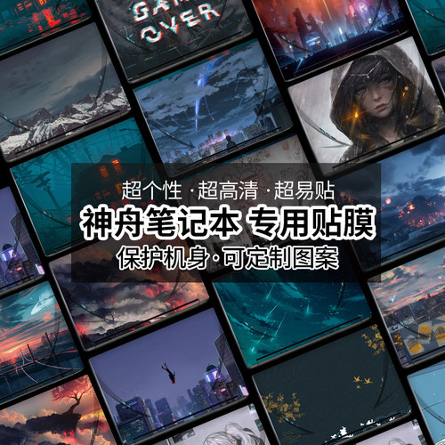 神州战神笔记本贴纸17神舟电脑