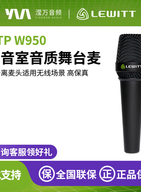 LEWITT MTP W950手持大振膜电容麦克风户外直播录音演出无线话筒