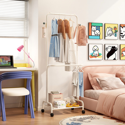 速立普儿童卧室可移动衣服收纳架