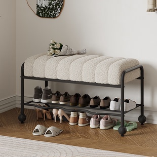 凳入户门口家用穿鞋 凳高端创意鞋 凳服装 店试鞋 柜坐凳一体 店鞋 换鞋