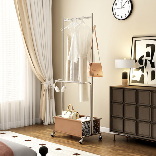 速立普可移动金属简约卧室衣帽架