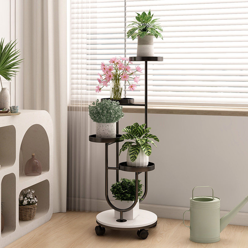 客厅奶油风花架铁艺多层绿植花盆托架阳台窗台可移动置物架花架子,住宅家具,花架/花几,淘宝优惠券,粉丝福利购,淘宝优惠卷