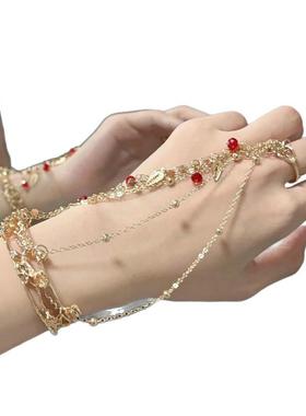 流苏铃铛手镯复古手链女民族风