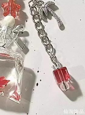 手作清透手机链m5挂链咕链金鱼ccd百搭甜美卡通小清新包挂件