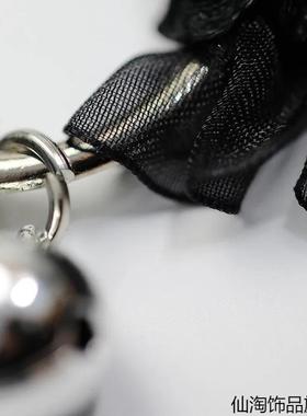 白色蝴蝶结蕾丝choker项链女甜美气质颈带小众锁骨链配饰