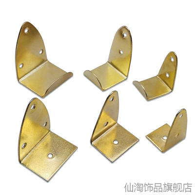 钻孔挂墙十字绣底托平托广告牌婚纱照中式装饰画通用金色相框挂钩