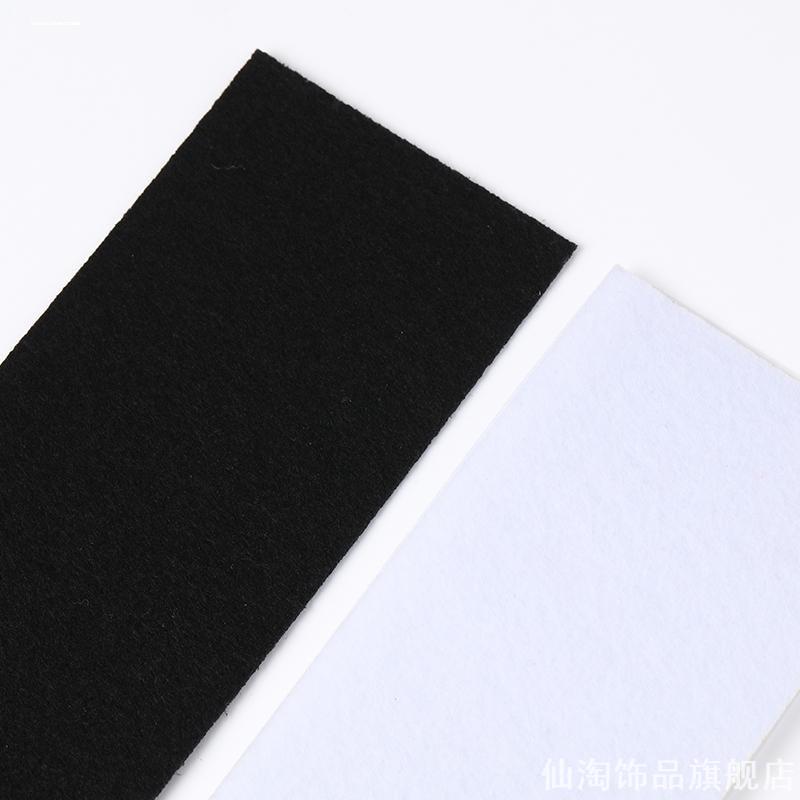 加厚不织布黑白色系手工diy图片