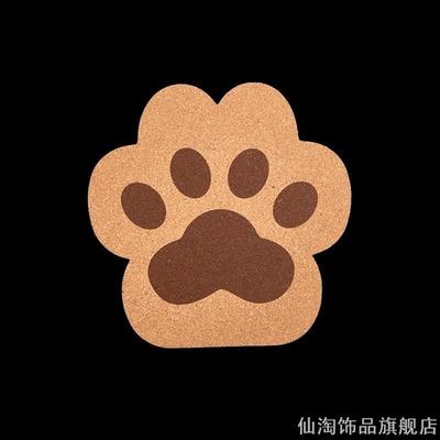 ins北欧风可爱卡通猫爪杯垫