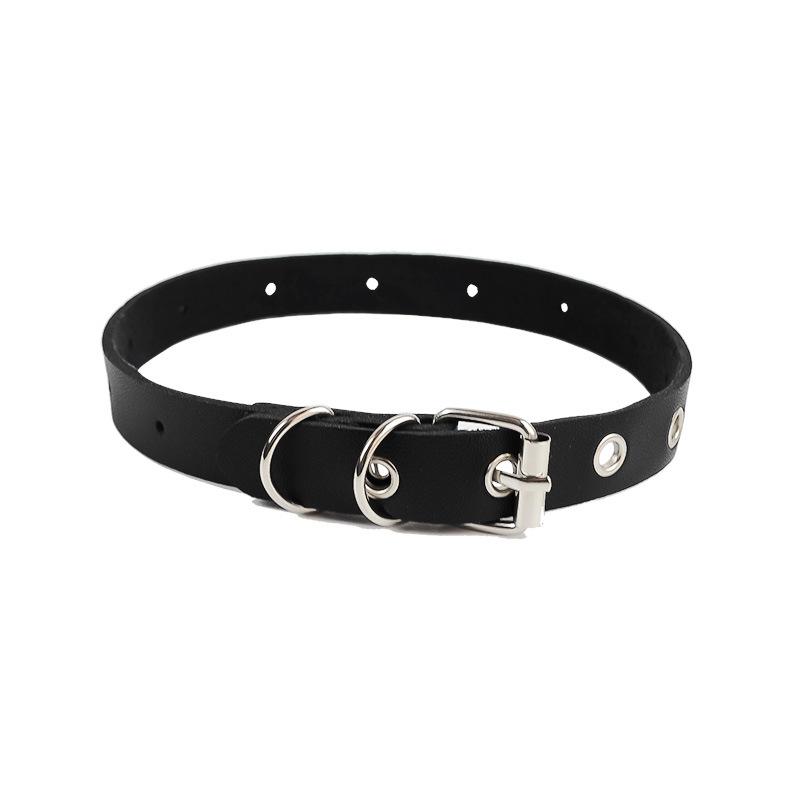 颈链朋克PU皮质choker项圈辣妹