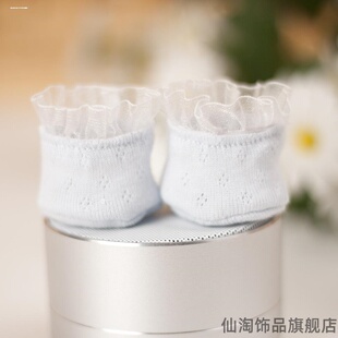 男女可爱袜套20cm棉花娃娃配饰鞋子蕾丝花边公仔袜子明星娃无属性