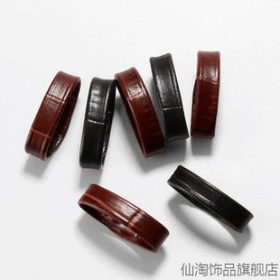 表带圈环皮质活动环圈卡环皮圈皮带扣手表956配件皮带固定22