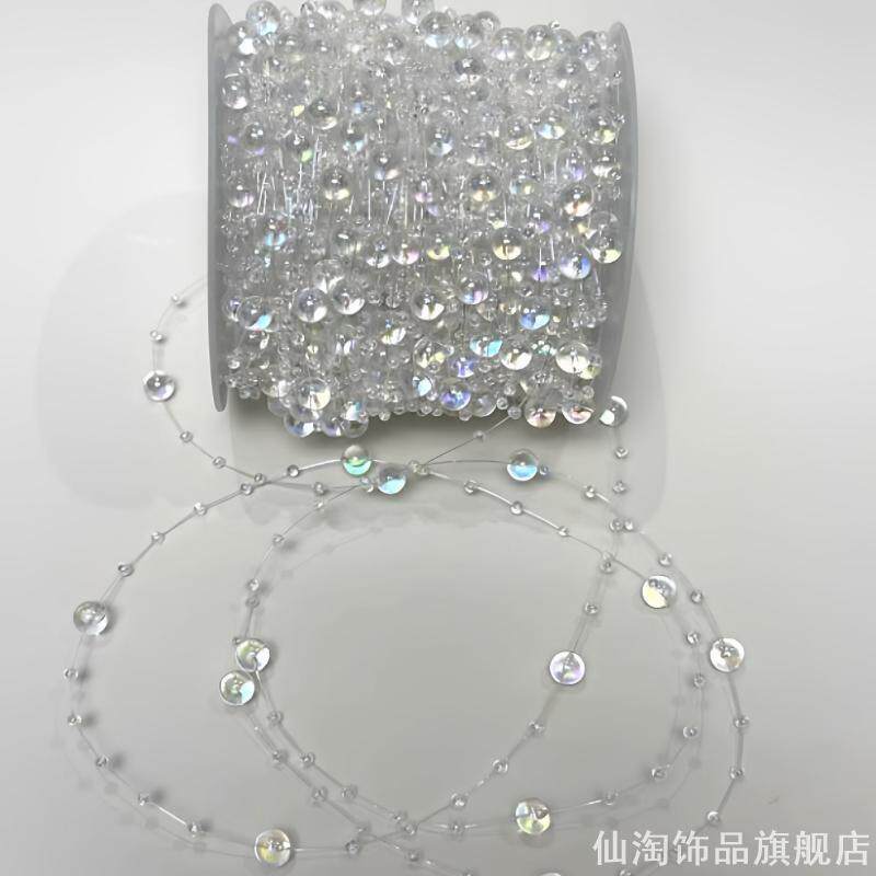 幻彩水滴钻石连线珠链DIY手工