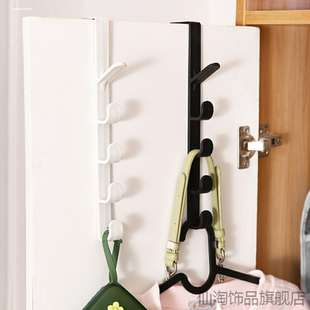 长排挂钩门后衣服竖排竖向橱柜门衣帽架衣帽壁挂门上整理收纳衣橱