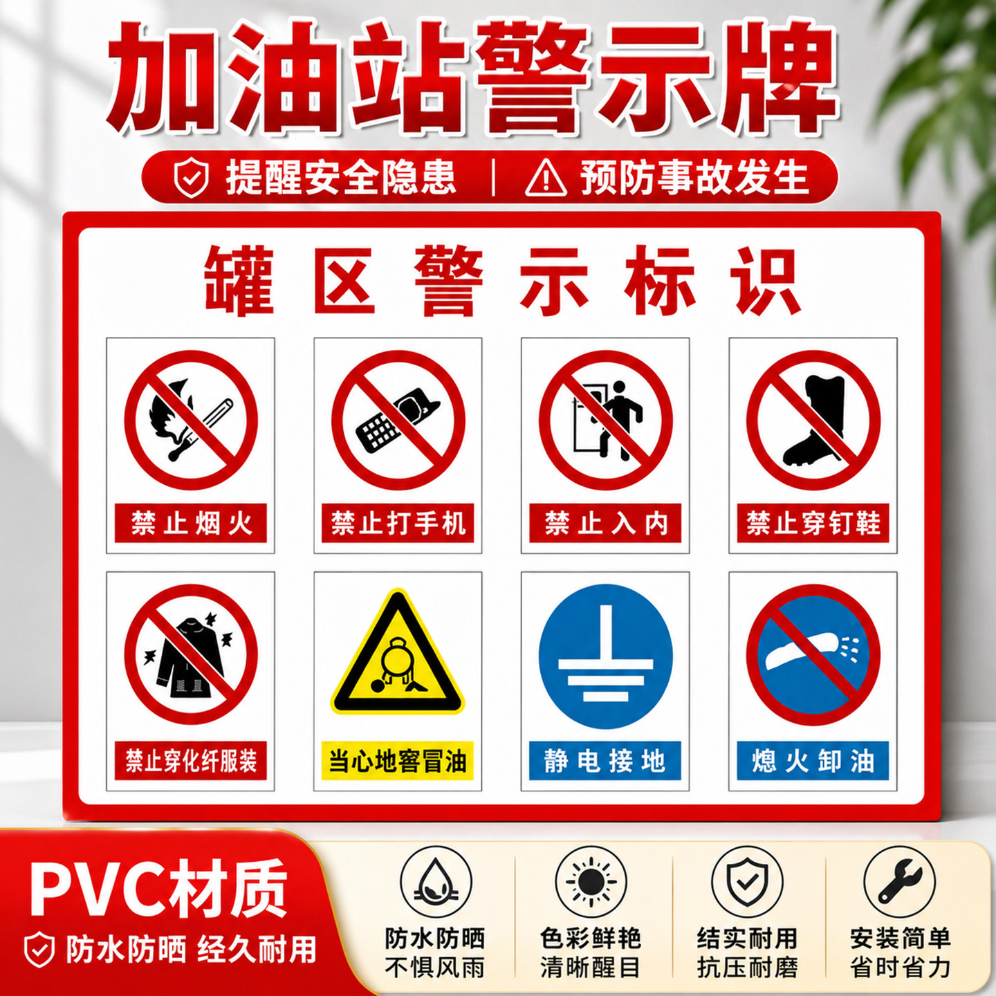 加油站进站须知罐区牌摩托车加油区卸油安全操作规程岗位应急处置措施限速油库重地严禁烟火标志提示牌警示牌