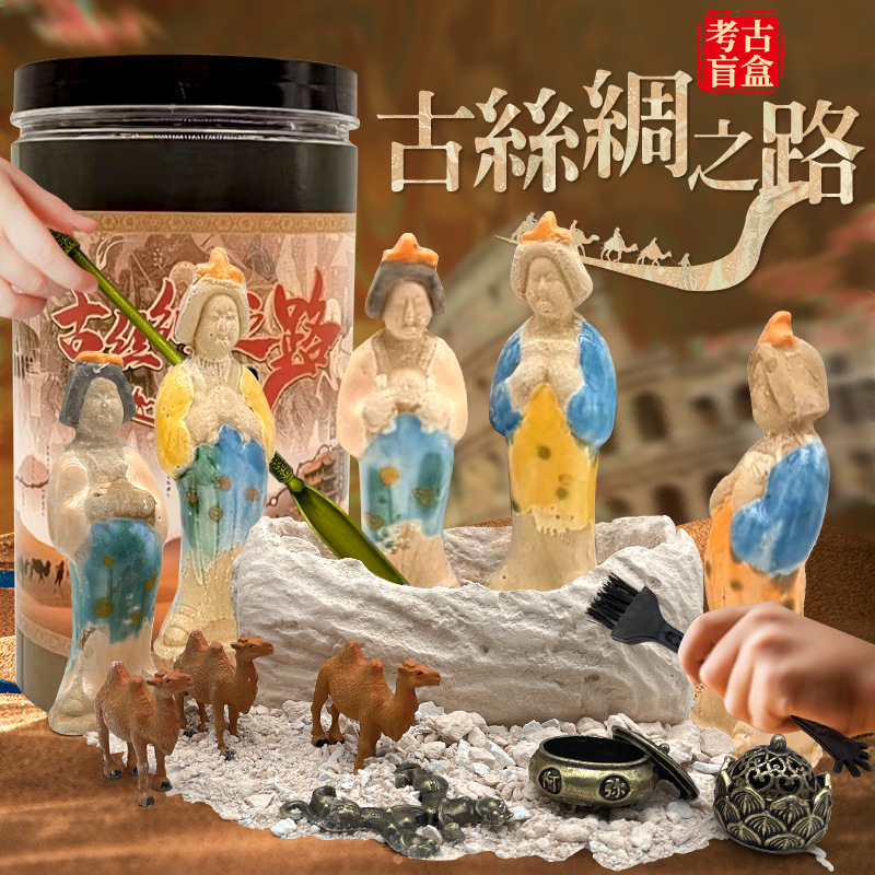 古丝绸之路文创考古挖掘盲盒玩具